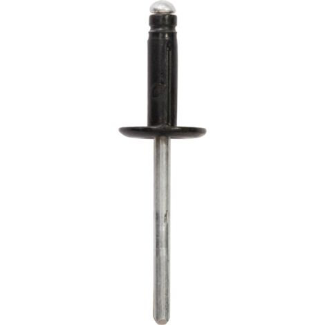 rivet expansé tête large noir ø 4,8 x 20,5 mm bouclier