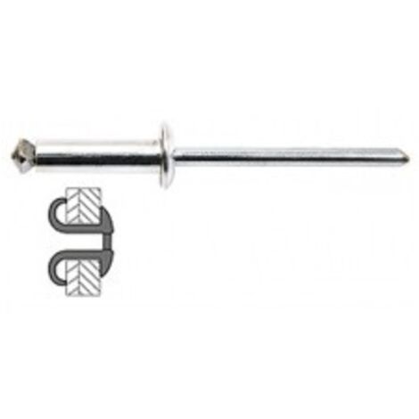 Rivet Graf Ou Eclates 4x12mm - 50 Pièces - Outifrance