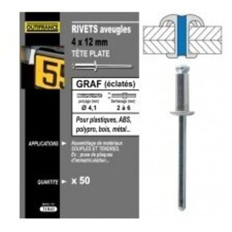 Rivet graf ou eclates 4x16 (50)7631843