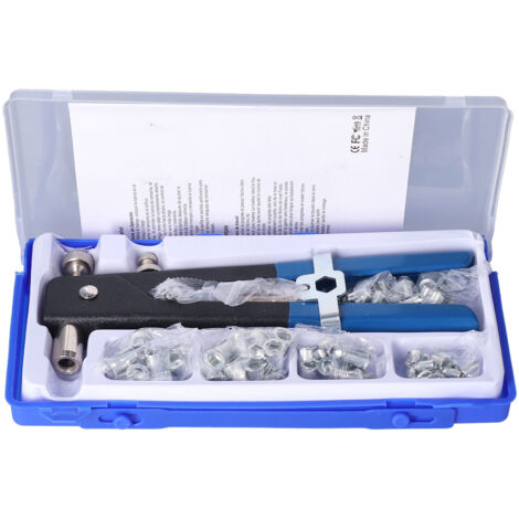 Rivet Gun Kit Portable Save Effort High Hardness Stainless Steel Manual Riveting Tool