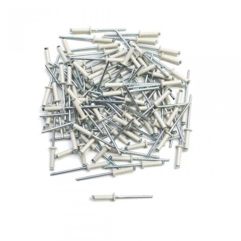 Rivet pop blanc P2R fixation plaque immatriculation pour moto