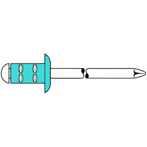 Rivet POP PolyGrip® tige de rivet D. x l 4 x 13 mm acier inoxydable 500 pièce GE (Par 500)
