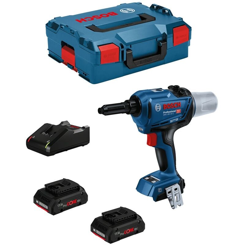 Bosch - Riveteuse grg 18V-16 c (2 x 4,0 Ah ProCORE GAL18V-40 L-Boxx 136)