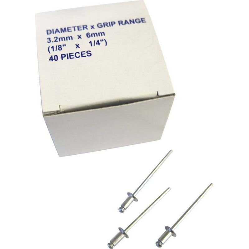 800BN32 Rivet aveugle (ø x l) 3.2 mm x 6.0 mm 40 pc(s) A081671 - Kunzer