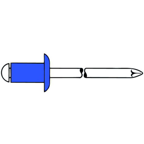 Rivets aveugles Gesipa Mini-paquet acier/acier 4 x 6