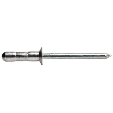Rivets aveugles multi-serrages Gomulti tête fraisée 120°. diamètre 4.8 mm. longueur 12 mm. boîte de 250 pièces - DEGOMETAL