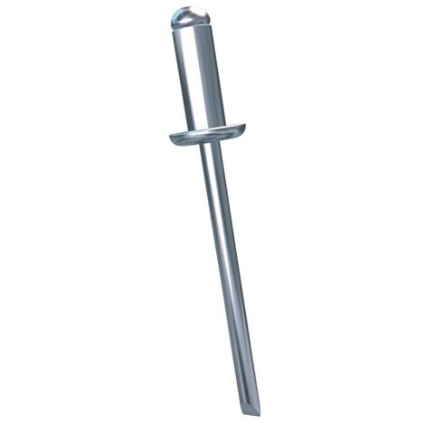 Rivets aveugles tête plate corps et tige inox, diamètre 4 mm, longueur 10 mm, boîte de 1000 rivets - RIVQUICK