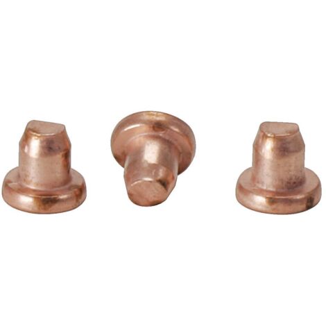 50 Rivets En Cuivre Avec Rondelles à Mater T41 – Idéal Pour La Sellerie, Maroquinerie.
