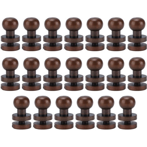 Rivets de moine en bronze rouge à tête ronde pour bagages et bijoux - 8x7mm