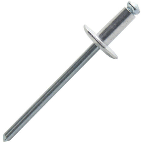 Rivets éclatés tête large aluminium/acier PAL Ø4x16mm - Boite de 500