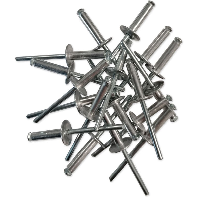 Oc-pro - Rivets eclateurs aluminium tige acier tete large 4.8 x 20