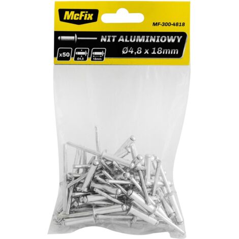 RIVETS EN ALUMINIUM OP-50 PIÈCES 4,812MM - MF-300-4812