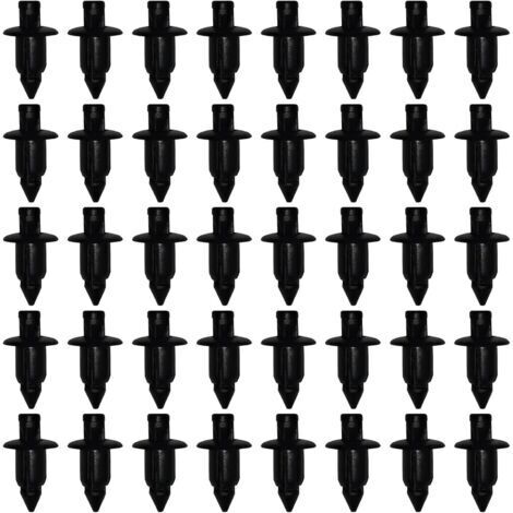 Rivets en plastique, clips de fixation automobile, 50 clips de fixation de carrosserie pour Yamaha/Suzuki/Kawasaki/Forza, clips de carénage en plastique, trou de 6 mm