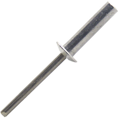 Rivets étanches tête plate aluminium/inox A2 WND Ø4,8x16mm - Boite de 250