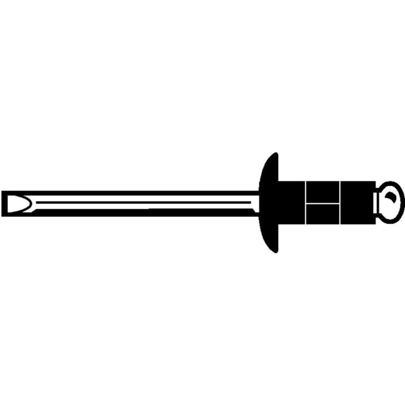 Qualfast - 4.8X24.8MM Dome Mutligrip Blind Rivet Al A2 (BX-250)