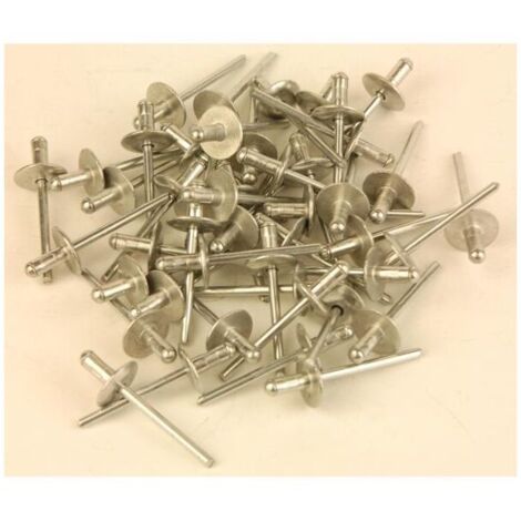 Rivets pop aveugles maxigrip 4.8 x 11 mm – Tête extra large 16 mm – Capacité de serrage 0 à 6.4 mm – Lot de 200 rivets en aluminium