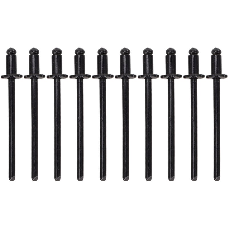 Rivets roses en aluminium antirouille pour voiture, 8 pièces, en forme d'étiquette de porte VIN AMC, tous les véhicules, noirs