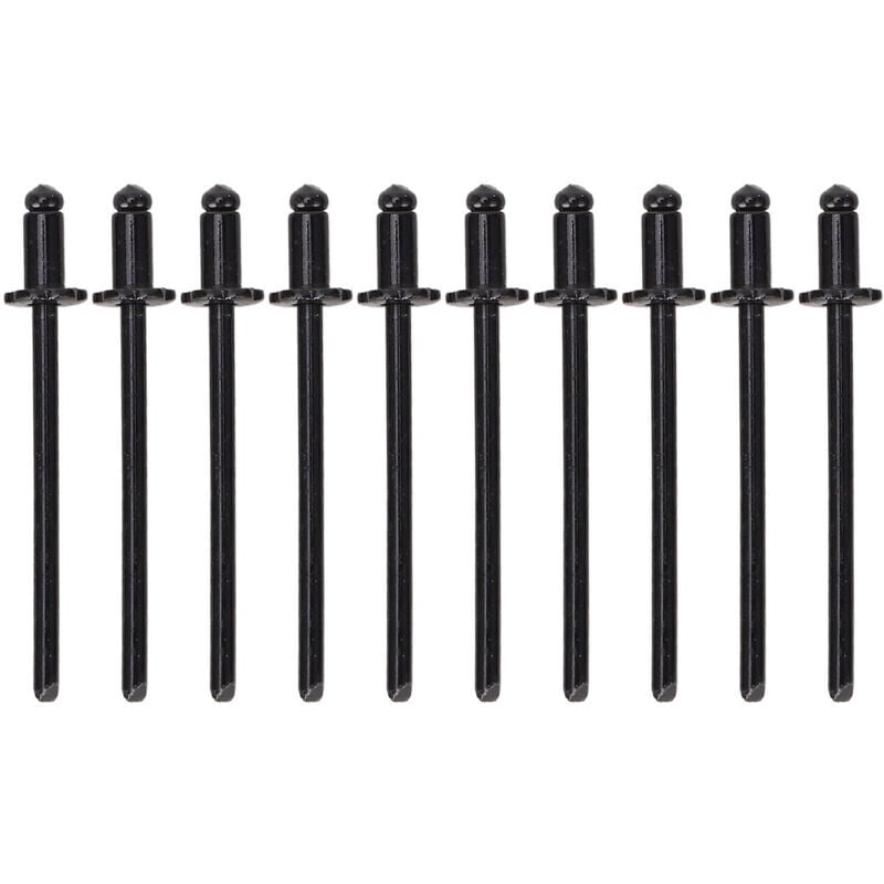 SNQ - Rivets roses en aluminium antirouille pour voiture, 8 pièces, en forme d'étiquette de porte vin amc, tous les véhicules, noirs