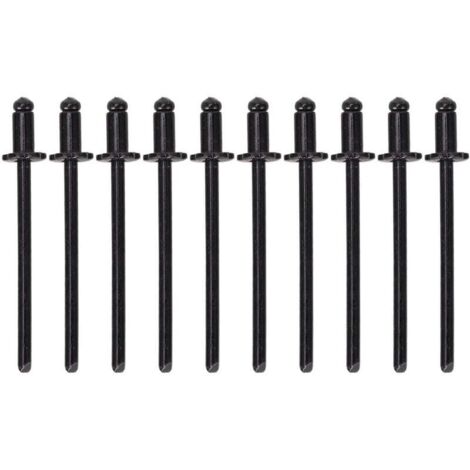 Rivets roses en aluminium antirouille pour voiture, 8 pièces, en forme d'étiquette de porte VIN AMC, tous les véhicules, noirs