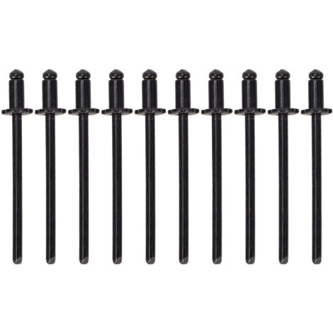 Rivets roses en aluminium antirouille pour voiture, 8 pièces, en forme d'étiquette de porte VIN AMC, tous les véhicules, noirs A