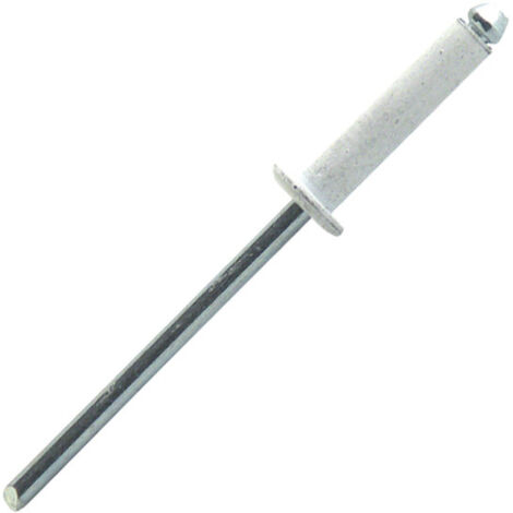 SCELL-IT Rivets standards tête plate blanc RAL9003 en aluminium/acier AWD Ø4,8x16mm - Boite de 250