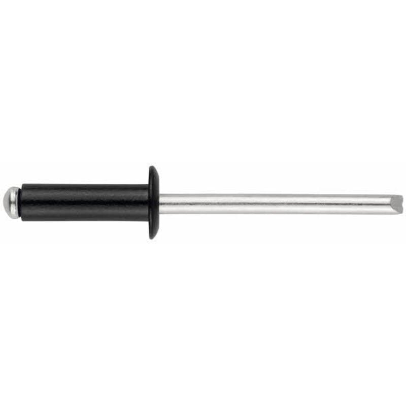 Rivetti a testa bombata laccati neri - Alluminio 3,2 x 12 9005 - Confezione da 500 pezzi