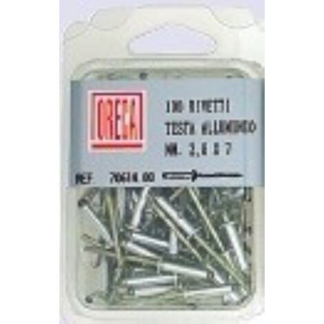 Rivetti allum.2,8x7 pezzi 100 - oreca new