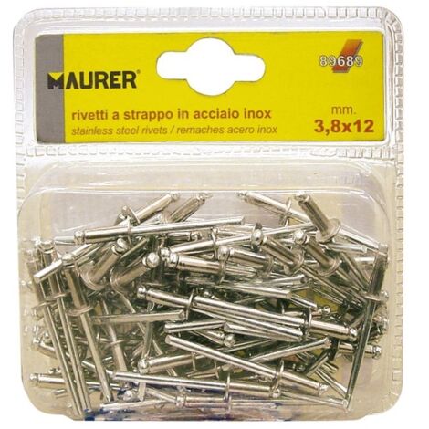 RIVETTI ALLUMINIO MAURER 3,8X 9MM BLISTER 75PZ