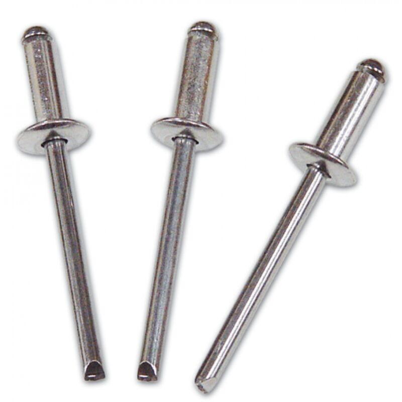 4,8X14 mm rivetti alluminio a strappo -- confezione 500 pz- Brixo rivettatrice rivetto