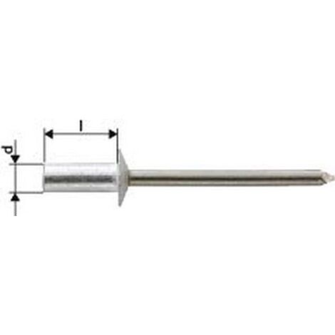 Rivetti Ciechi Cap Alluminio / Normale Acciaio Testa 4,0X8,0Mm Semiovale Acciaio (A 1000)