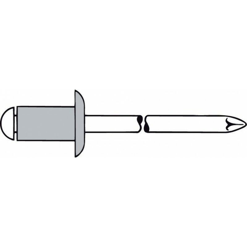 Rivetto Cieco Alu.Standard Cupola Tete .P.5 X45Mm Gesipa (100)