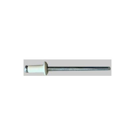 Rivetto a strappo bianco perla 4,0x8 mm - confezione 100 pezzi