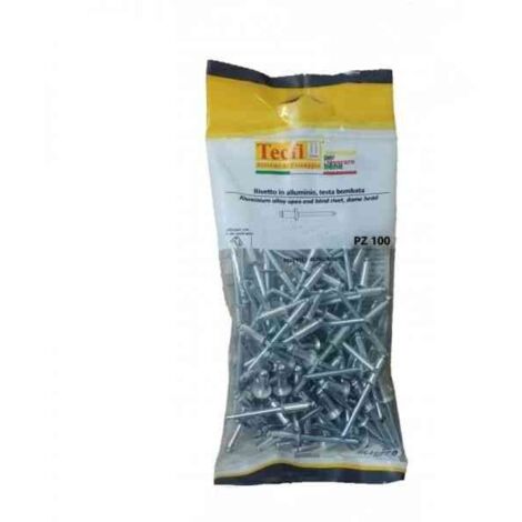 RIVETTO A STRAPPO IN ALLUMINIO 4X8 100PZ