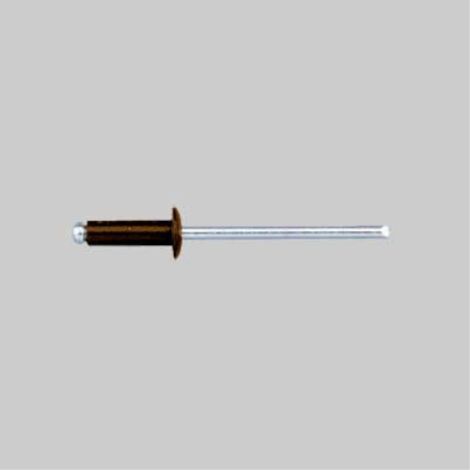 Rivetto a strappo 'testa di moro' 4,0x8 mm (100 pezzi)