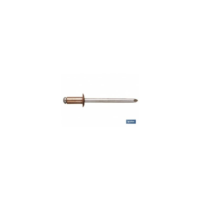 Rivetto rame acciaio 3 x 11 mm confezione 1000 pz
