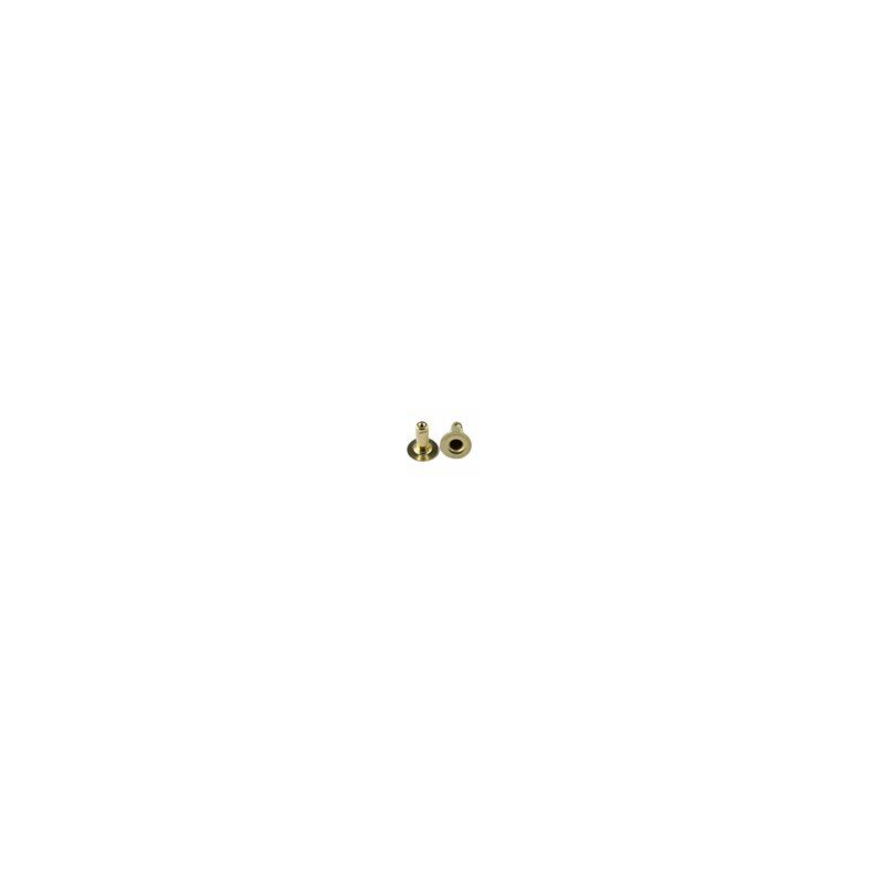 Image of Rivetto mh in ottone dorato 9mm ref.25