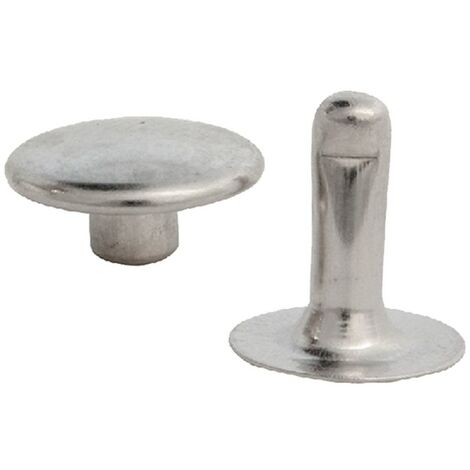 RIVETTO NICHELATO CON TESTA MASCHIO/FEMMINA misura 33 - conf.5000 pz