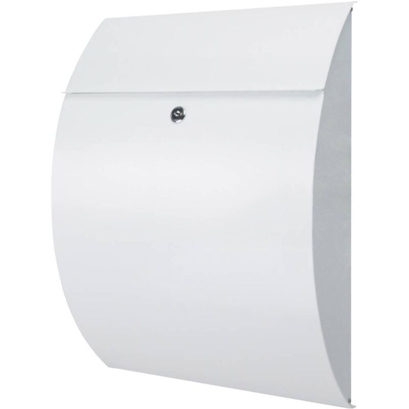 Burg Wächter 38680 riviera 835 w Boîte aux lettres Tôle d'acier blanc avec serrure à clé