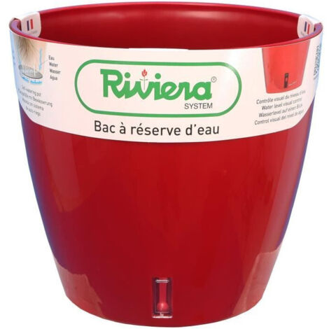 RIVIERA Baccone per riserva d'acqua - Rotondo - Ø 36 x H 33 cm - Rosso