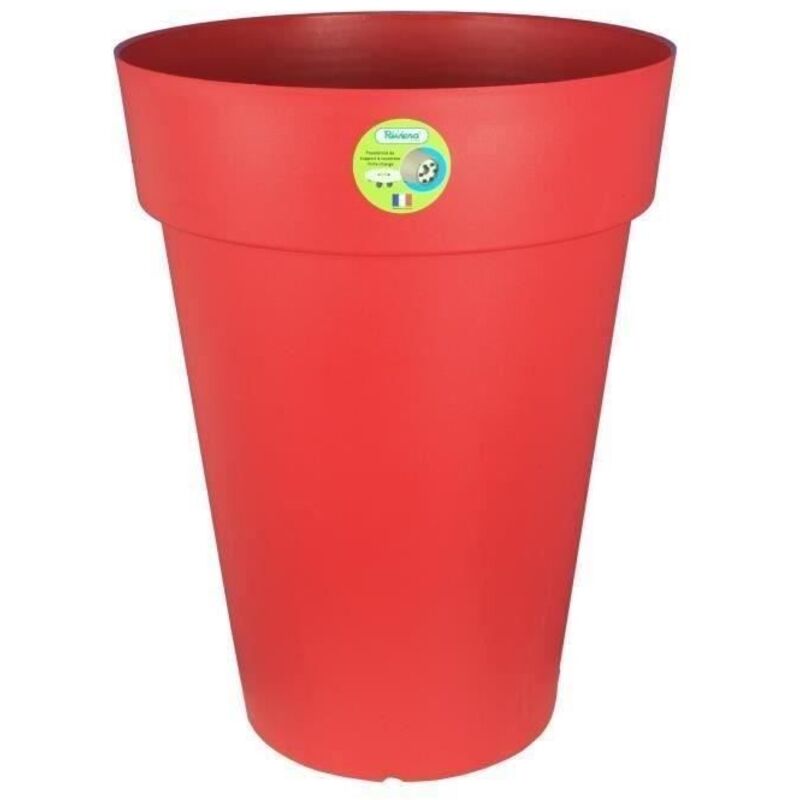 RIVIERA  Pot De Fleurs Soleilla - Rond - &Oslash; 40 X 53 Cm - Rouge