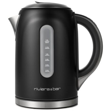 riviera&bar MILA Wasserkocher Stainless Steel 1,5L Black