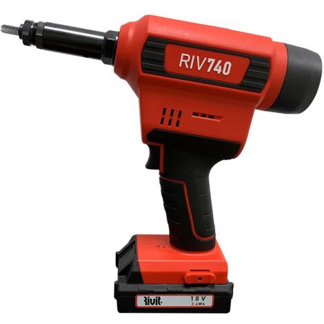 Rivit RIV740 Outil de rivetage sans balais à batterie 18V pour inserts