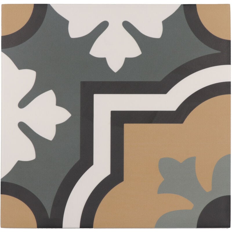 Carrelage sol / mur effet ciment à motif 20x20 cm rivoli - FIORE(vendu par boite de 1m2)