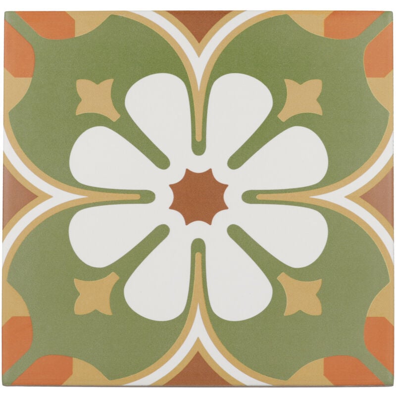 Carrelage sol / mur effet ciment à motif 20x20 cm rivoli - gigi (vendu par boite de 1m2)