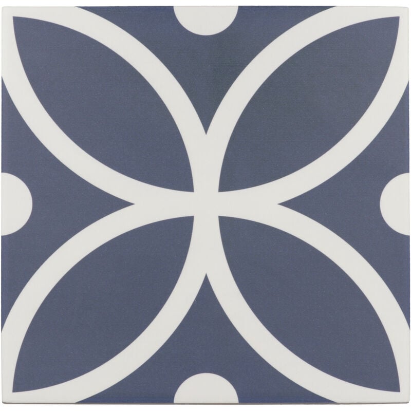 Carrelage sol / mur effet ciment à motif 20x20 cm rivoli - monaco GRIS(vendu par boite de 1m2)