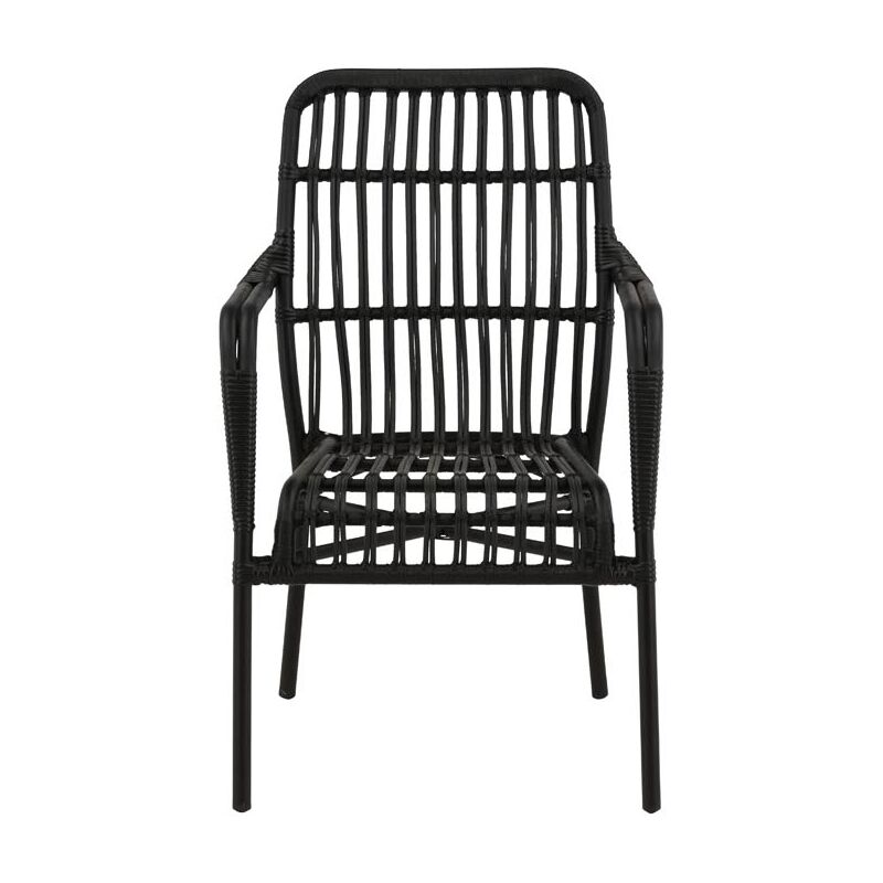 Ebuy24 Rizal Sessel Stapelbar Schwarz.