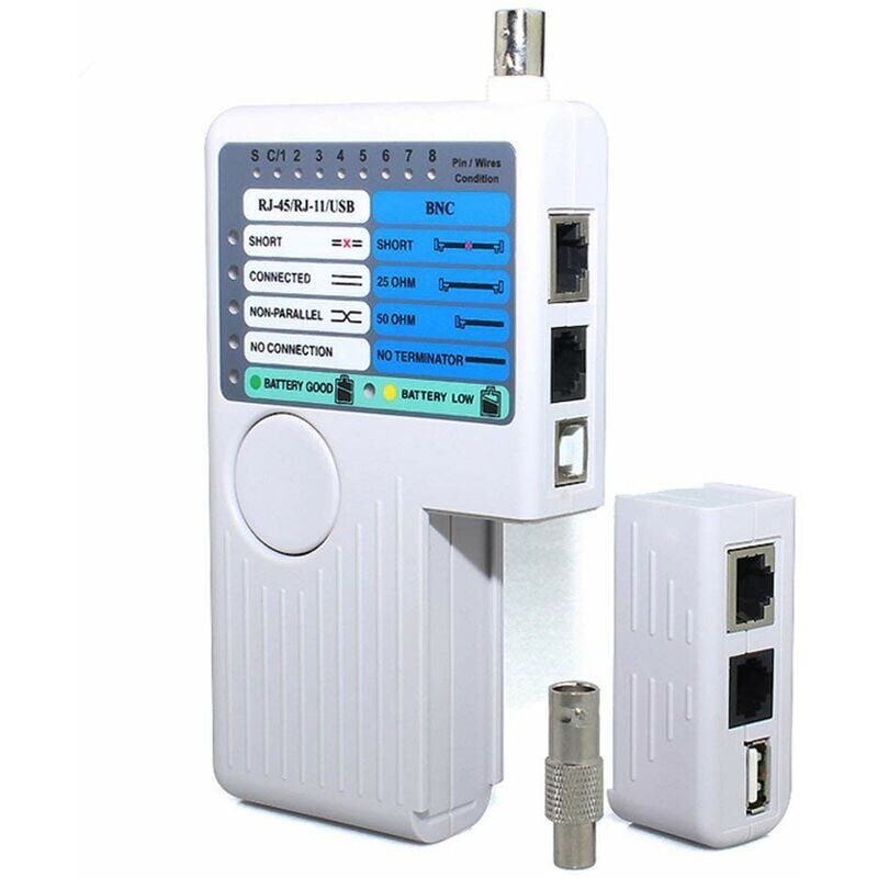 Image of SNQ - RJ11 RJ45 usb bnc Netzwerkkabeltester für utp stp LAN-Kabel-Tracer