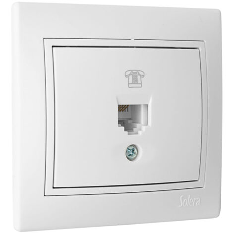 RJ11 Unterputz Telefondose, 83x81mm  E3/42966 Platte