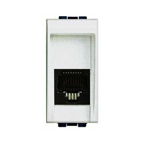 RJ12 connettore telefonico, serie Living, compatibile AMP  BTIN4267/12