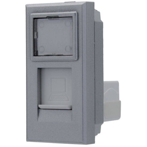 Rj45 Cat5e Silver Coperchible Bticino Axolute